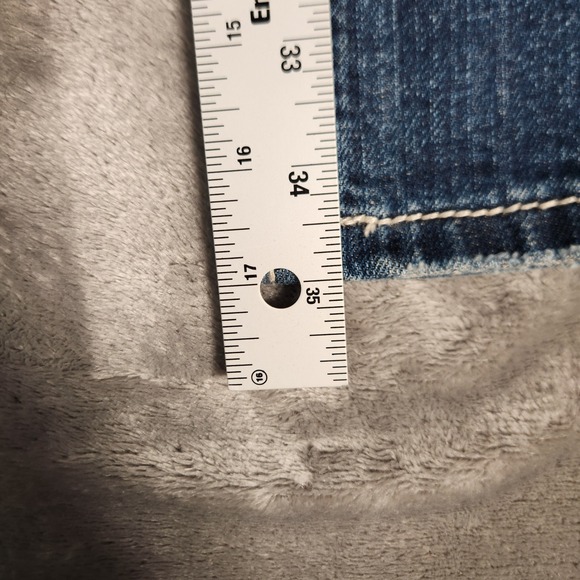 Miss Me Bootcut Jeans Women 28X35 Blue Embellished Cross Distressed JP5368B - Picture 4 of 16